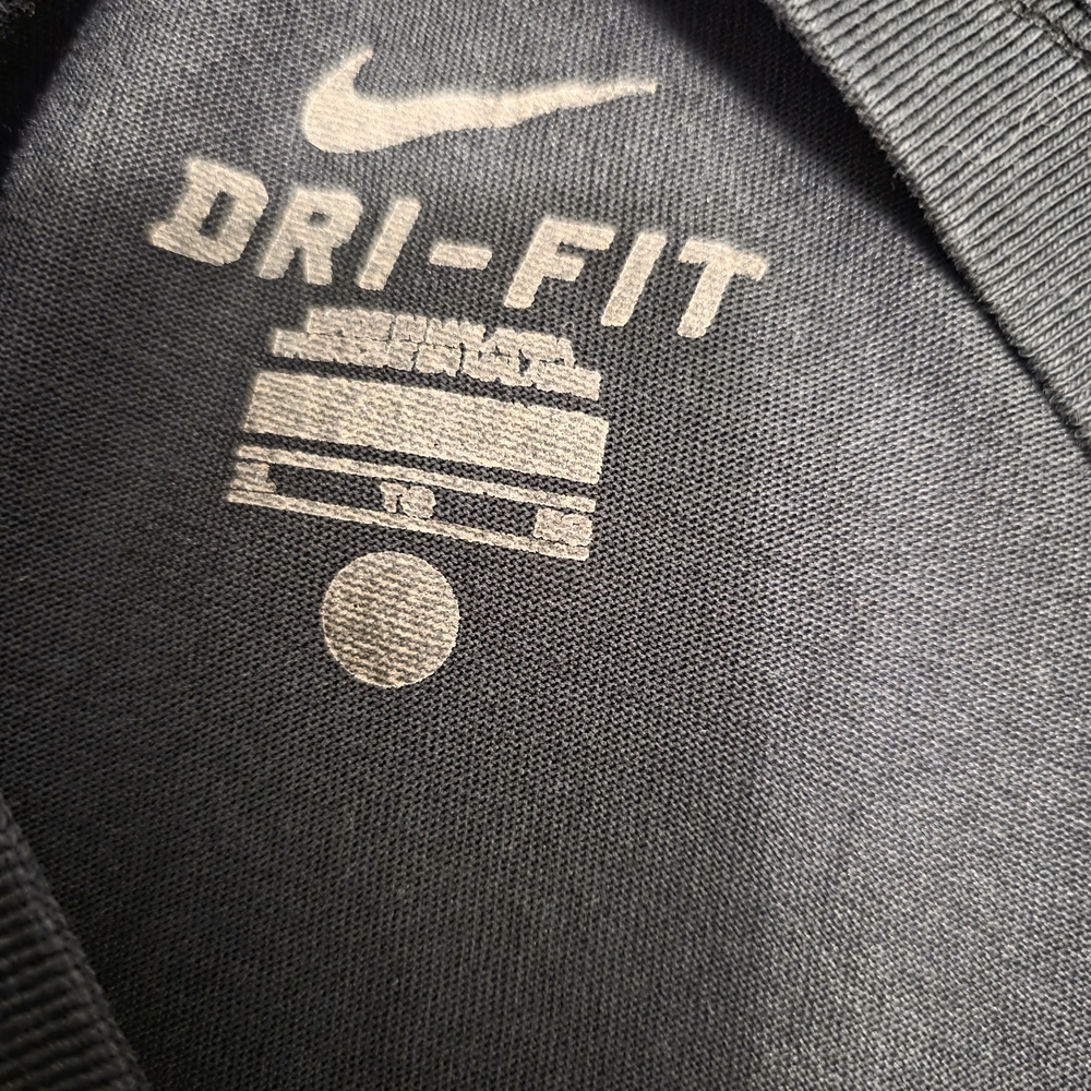 Nike Black Tee with Bold Red and Gray Text - Picture 3 of 4